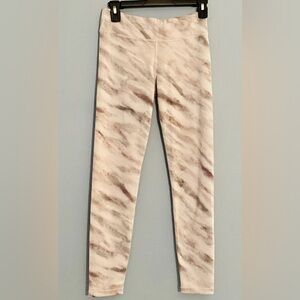 Athleta Girls Purple Marble/ Tye Dye -Chit Chat Capri Leggings Size XXL/16
